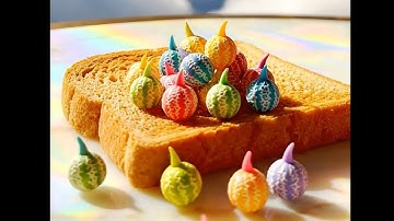 Relaxing Fantasy fruit spread on Toast ASMR #asmr #aiasmr #shorts