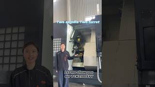 Two spindle Two turret#machines #AutoPartsCNCLathe #HardwareCNCMachining #MetalCuttingLathe