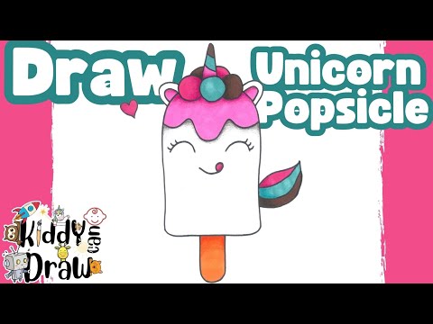 How to Draw A Cute Unicorn Popsicle