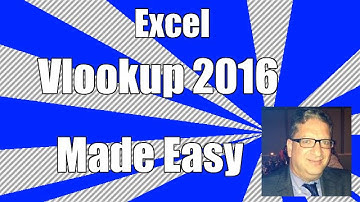 Excel 2016 Vlookup function - Tutorial for beginners - how to use vlookup in microsoft excel 2016
