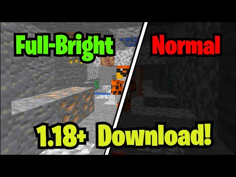 How to Get FULL BRIGHT for Minecraft 1.18+! (Easy)