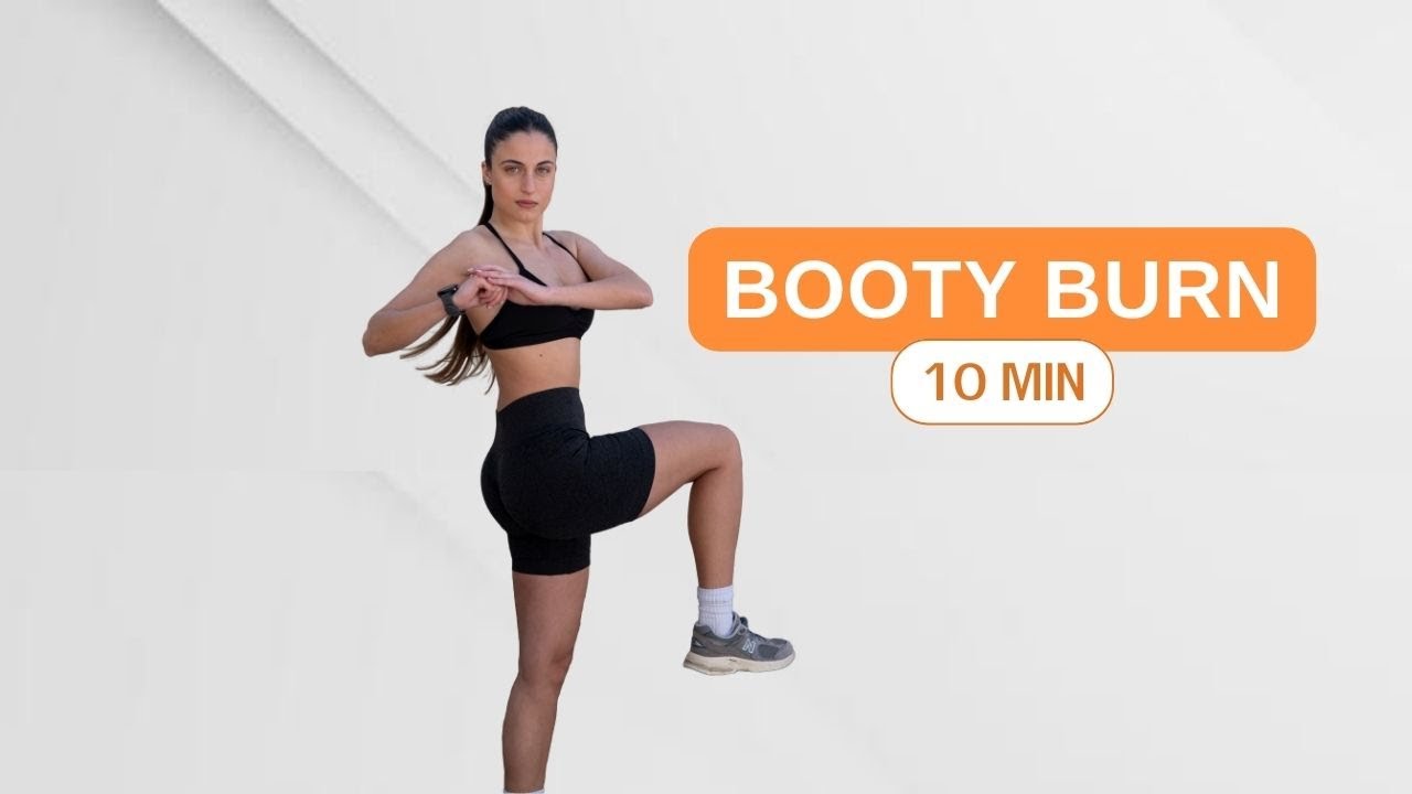 10 MIN LEGS and BOOTY BURN - Home workout, no equipment, low impact ...