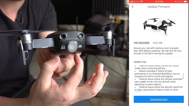 Mavic Air Beginner's Guide Part 1 - Setup, Updating Firmware, Calibrating