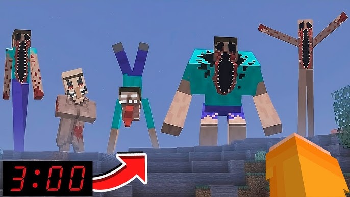 Mobs do Minecraft CAPTURADOS NA VIDA REAL 