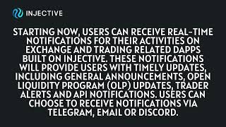 Web3 Notifications Now Live On Injective. #web3 #defi #blockchain #inj