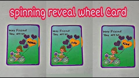 Interactive Spinning Reveal Wheel Card | Friendship Day Card