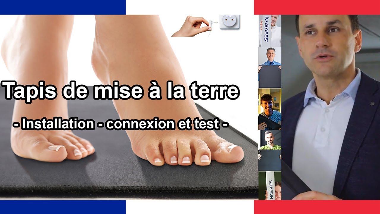 Tapis de mise à la terre - OMABETA - 138x100cm - Cuir PU - Réduit l