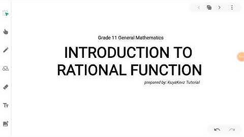 Grade 11 Introduction to Rational Function (Tagalog Tutorial)