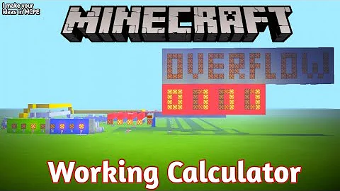 Minecraft Working 4bit calculator | I make your ideas in MCPE #2