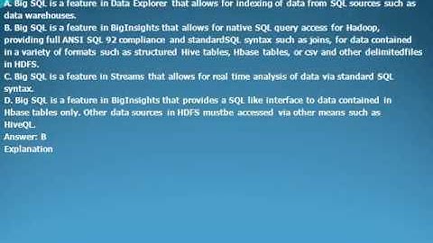 P2090-038 IBM InfoSphere BigInsights Technical Mastery Test v2