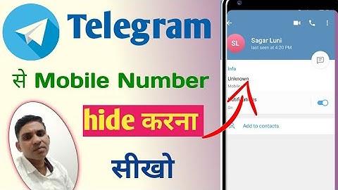 Telegram me Apna Number Kaise Chupaye || telegram me mobile number kaise hide Karen