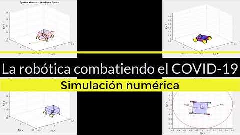 Simulación numérica del robot diferencial, control.