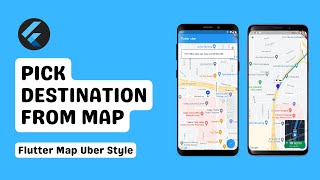 Flutter Map Uber Style Part 2 | Pick Destination From Map screenshot 3