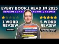 Every single book i read in 2023 and some reading stats
