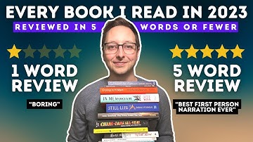 Every single book I read in 2023 (and some reading stats)