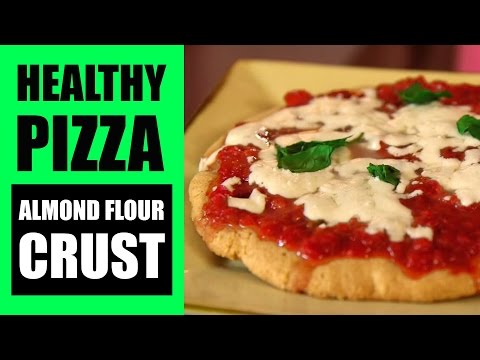 아몬드 가루 크러스트를 곁들인 2 가지 건강한 피자 레시피 | 건강한 피자 크러스트 반죽으로 쉬운 피자 레시피