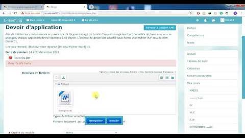 Remettre un devoir dans un Moodle