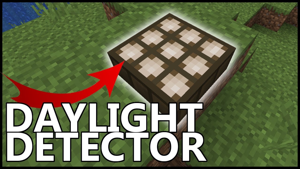 How To Use The DAYLIGHT DETECTOR In Minecraft - YouTube