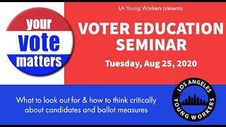 Voter Education Seminar