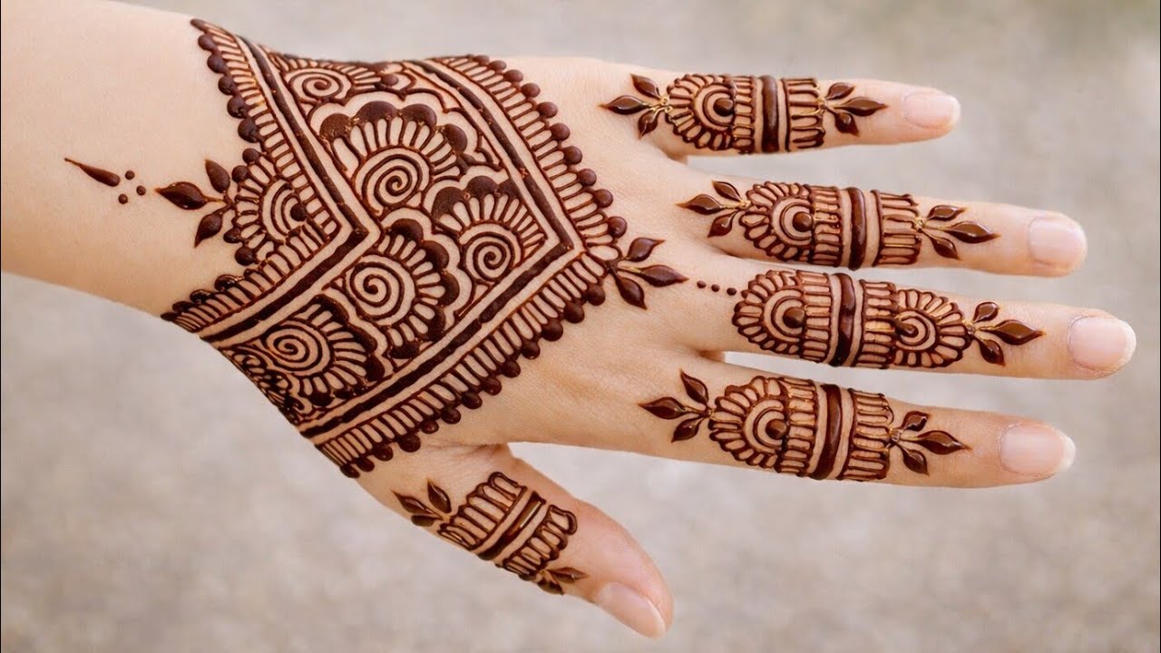 Beautiful Full Hand Mehndi | 2026 Stylish Back Hand Henna Design.Easy Arabic Mehndi for Beginners