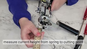 how to change the pileheight of your AK tufting gun