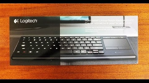 The Logitech K830 illuminated keyboard