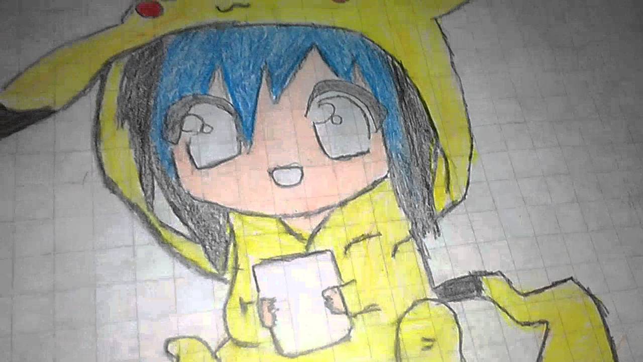 Chica kawaii pikachu