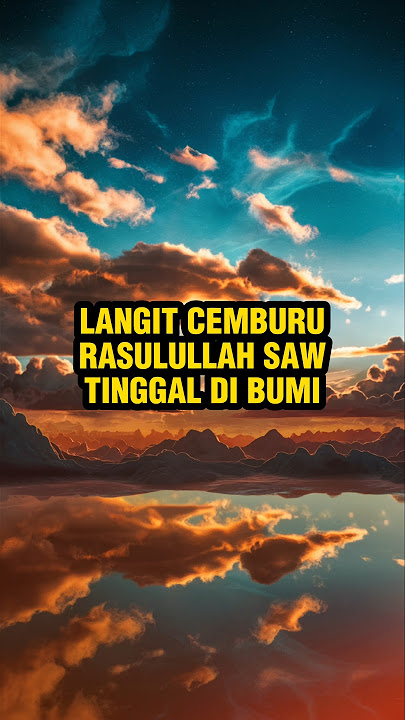 The sky is jealous that the Prophet Muhammad SAW lives on earth 😭 #islamicstory #nabimuhammadsaw