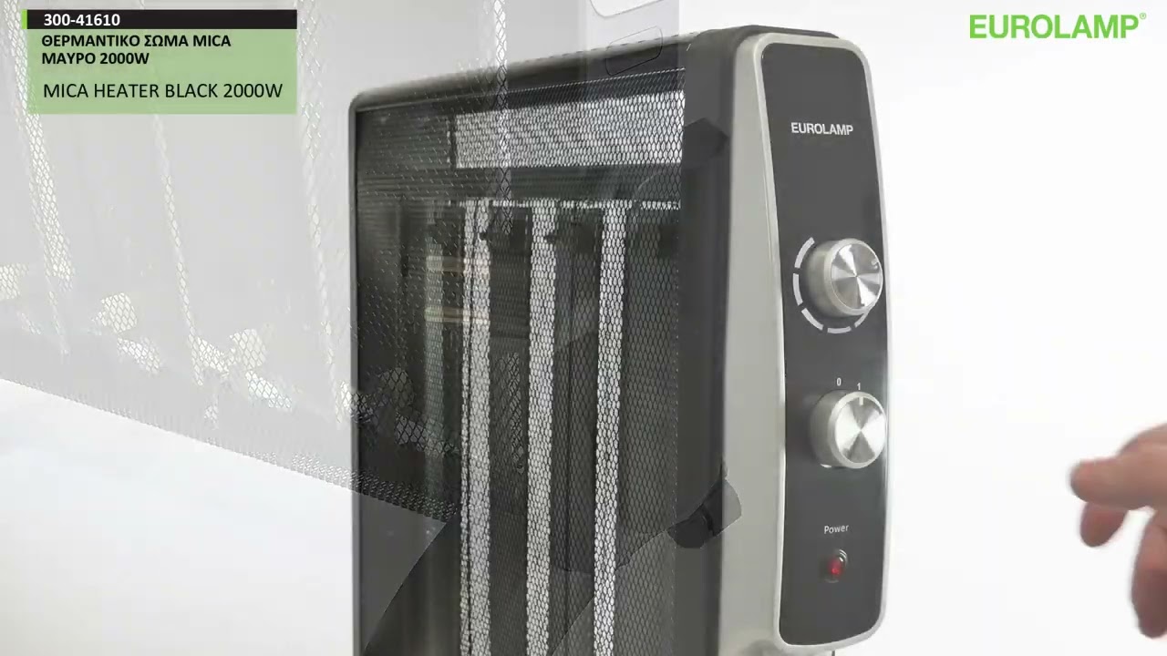ΘΕΡΜΑΝΤΙΚΟ ΣΩΜΑ MICA ΜΑΥΡΟ /MICA HEATER BLACK 2000W - YouTube