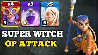 Th13 Super Witch Smash | Super Witch | Most Powerful Th13 Super Witch Attack Strategy Clash of Clans