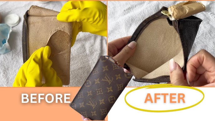 Handbag Facelift  How to remove sticky lining from a Louis