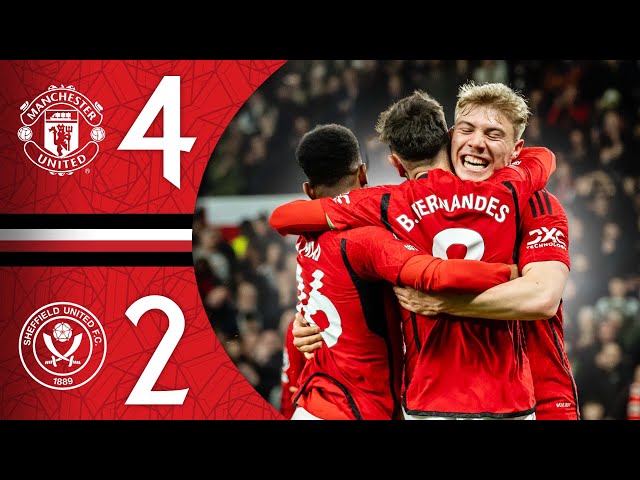 Bruno Gets A Brace At Old Trafford 😍 | Man Utd 4-2 Sheffield United | Highlights class=