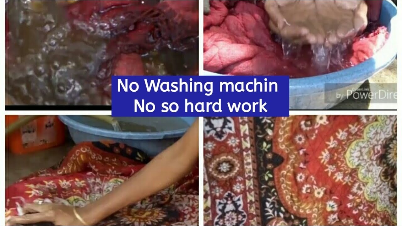 Double bed size blanket को बिना वाशिंग मशीन के कैसे धोए। how to wash blanket easily at home