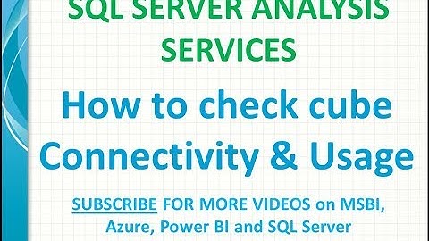 SSAS Cube Connectivity and Usage | ssas mdx queries | access ssas cube data in excel