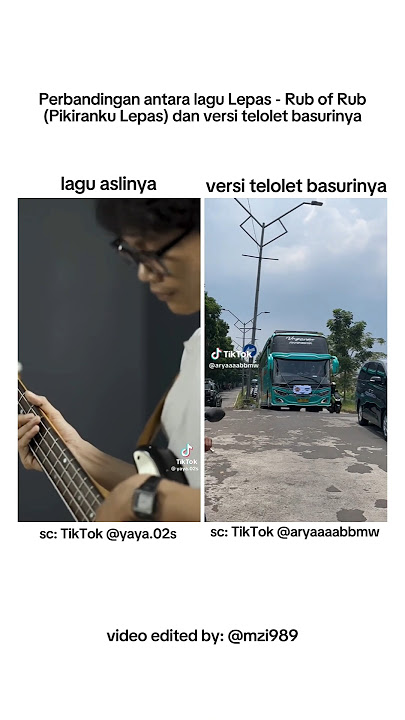 LAGU LEPAS - RUB OF RUB (PIKIRANKU LEPAS) VERSI TELOLET BASURI 36 NOT VAGANZA #basuri #shorts