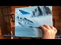 Mountains by palette knife//🏔Как нарисовать реалистичные горы маслом//мастер-класс