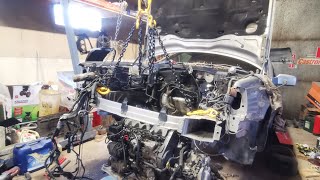 Volvo 850 D5252T First Start In 1-Year After Replacing Flywheel And Turbine