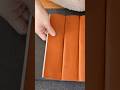 ハギレでミニ巾着を製作　#レザークラフト #shorts