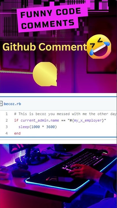 Funny Code Comments 😂 - YouTube