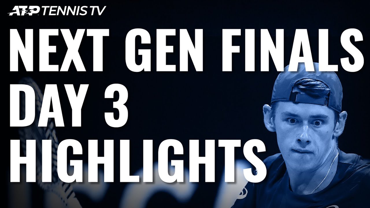 De Minaur Joins Tiafoe and Kecmanovic in Semis Next Gen ATP Finals Day 3 Highlights