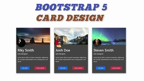 Bootstrap 5 Responsive Card Design Tutorial | Modern Profile Cards for Web Designers