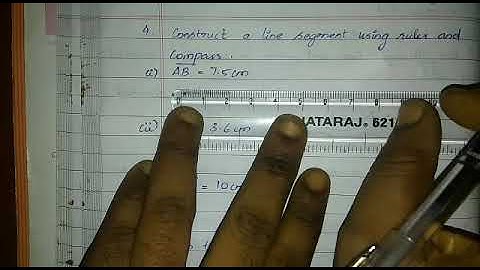 Exercise 4.1/ 4. Construct a line segment using ruler and compass.