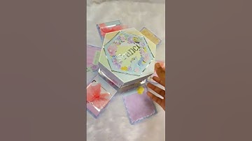 Hexagonal Explosion Box | Pastel Rainbow theme | Stay tuned for detailed video✨