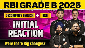 RBI Grade B Descriptive English & ESI Initial Reaction & Exam Analysis 2025 | RBI Phase 2 Review