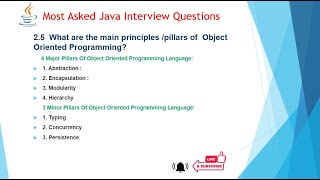 #Major And #Minor Pillars Of Oops