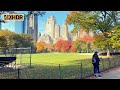 Central Park Virtual walk Manhattan Fall Foliage New York 4K Walking Through Central Park (Nov-2021)