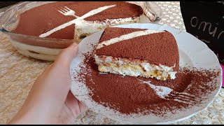 التيراميسو الايطالي بدون بيض بالطعم الاصلي بطريقة سهلة ومذاق اكثر من رائع (Italian Tiramisu)