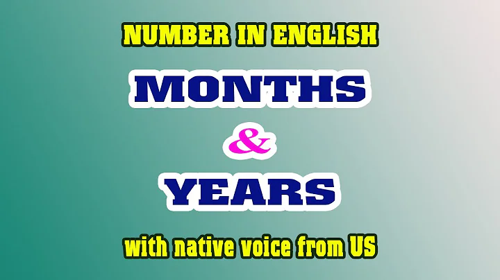 Practise speaking & listening English with Months-Years (Thực hành nghe nói tiếng Anh với Tháng-Năm)