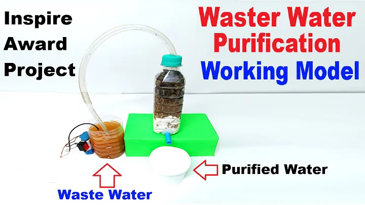 inspire award winning project - waste water purification working model | DIY pandit