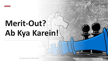 Merit-out I Fight Back I AFCAT I CDS I NDA I What to do next I Sanjay Kumar (Ex-IMA, IA & IB)